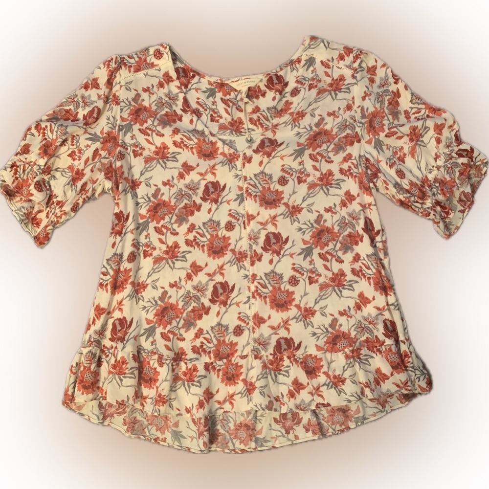NWT Lucky Brand floral peplum top